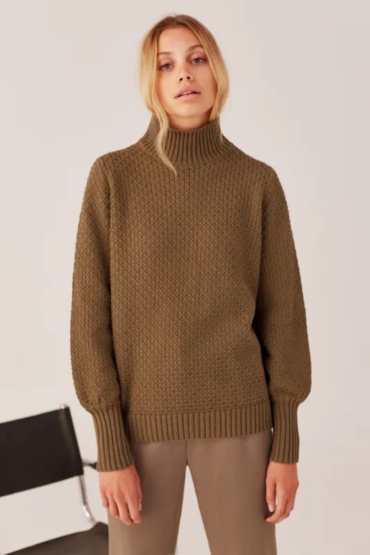 PRESENT KNIT khaki sold by The Fifth Label