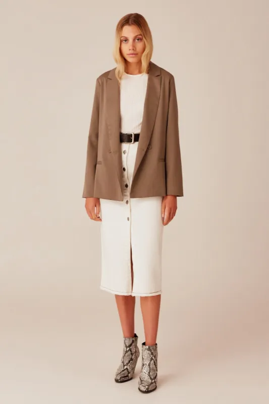 SUNDIAL BLAZER light khaki sold by The Fifth Label
