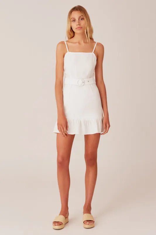 MINUTE DRESS white sold by The Fifth Label
