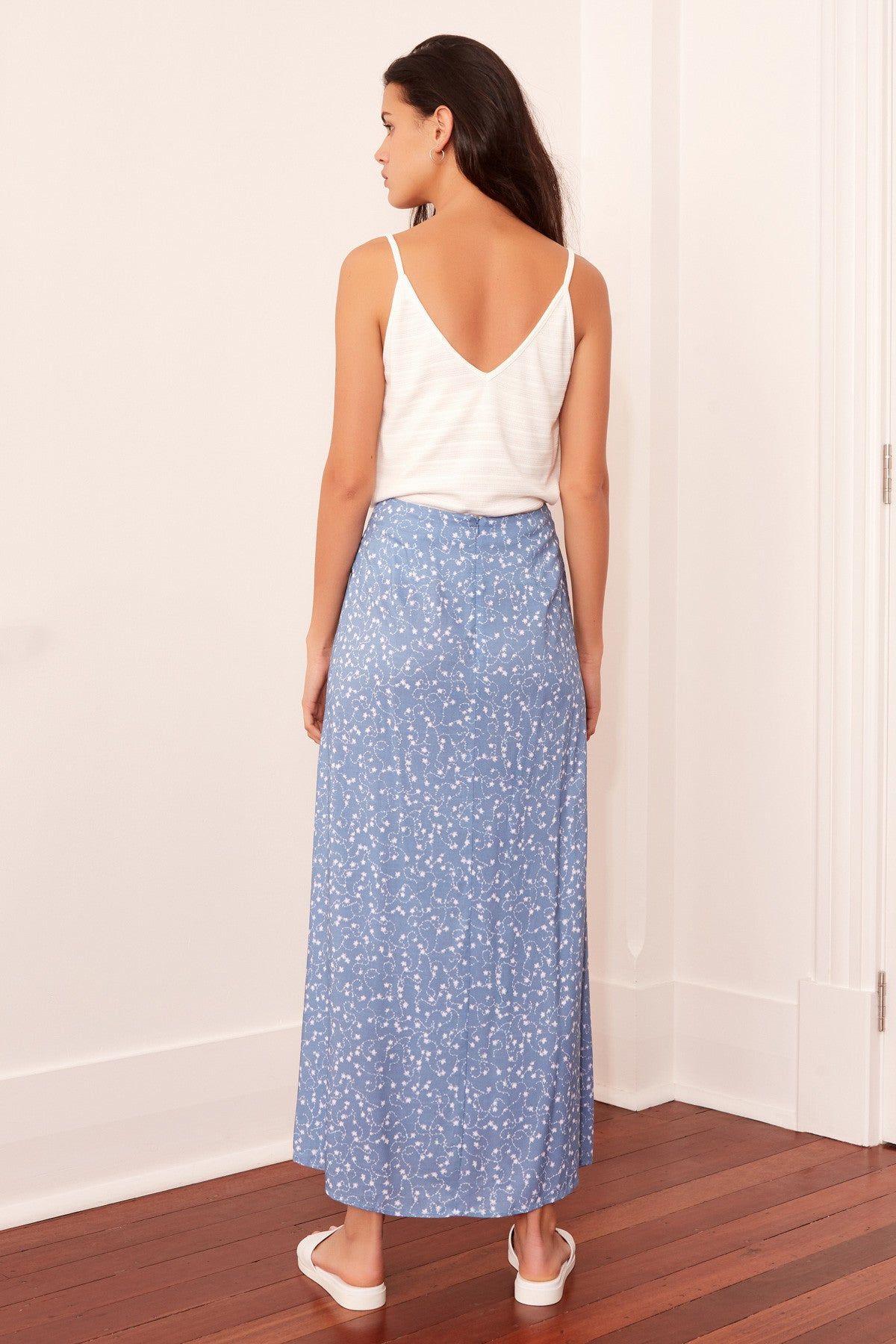 CELEBRATED SKIRT dusty blue sparkler sold by The Fifth Label product image thumbnail 4