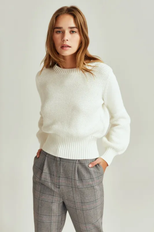 EVA KNIT ivory sold by The Fifth Label