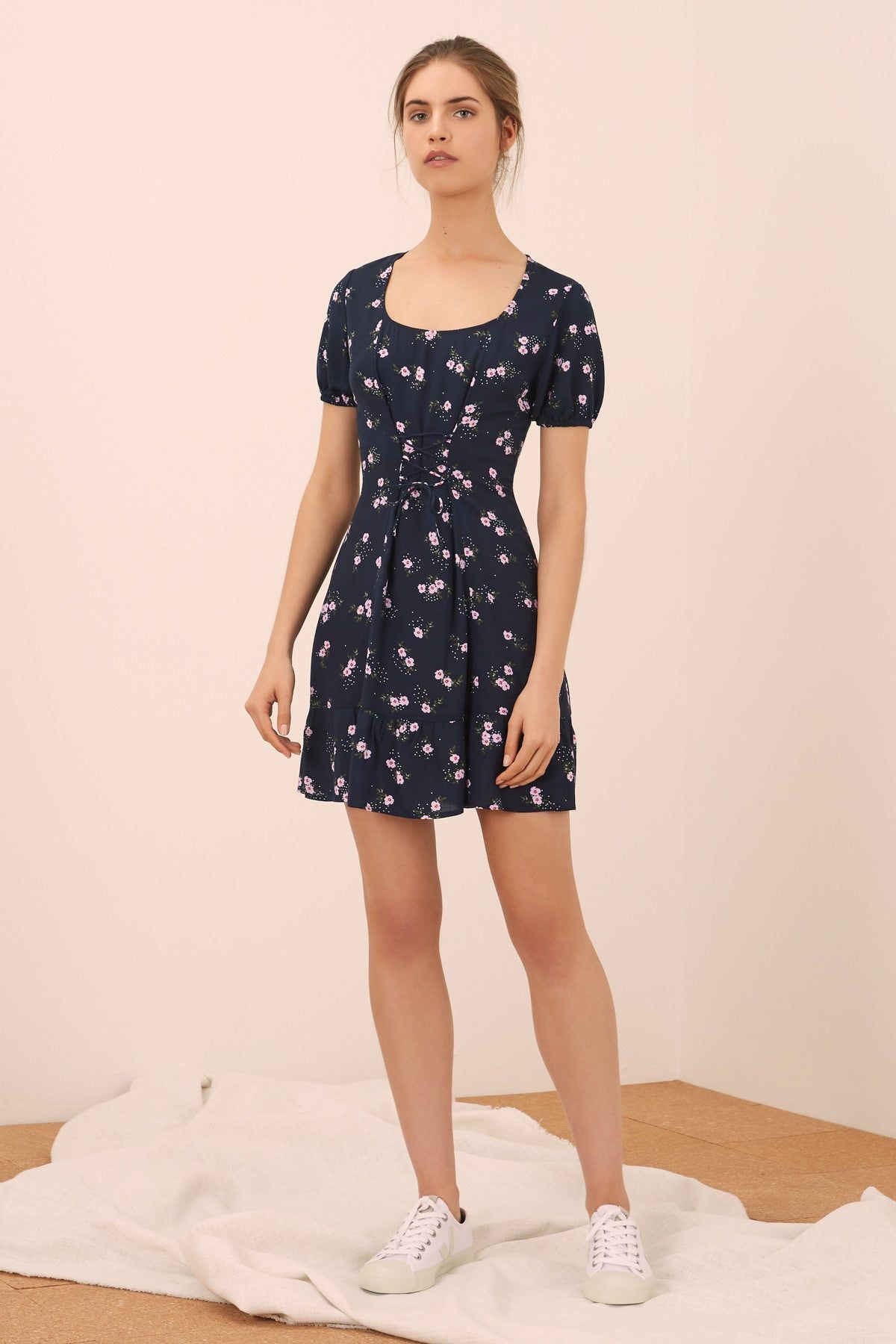 SUNNY DRESS navy floral sold by The Fifth Label product image thumbnail 2