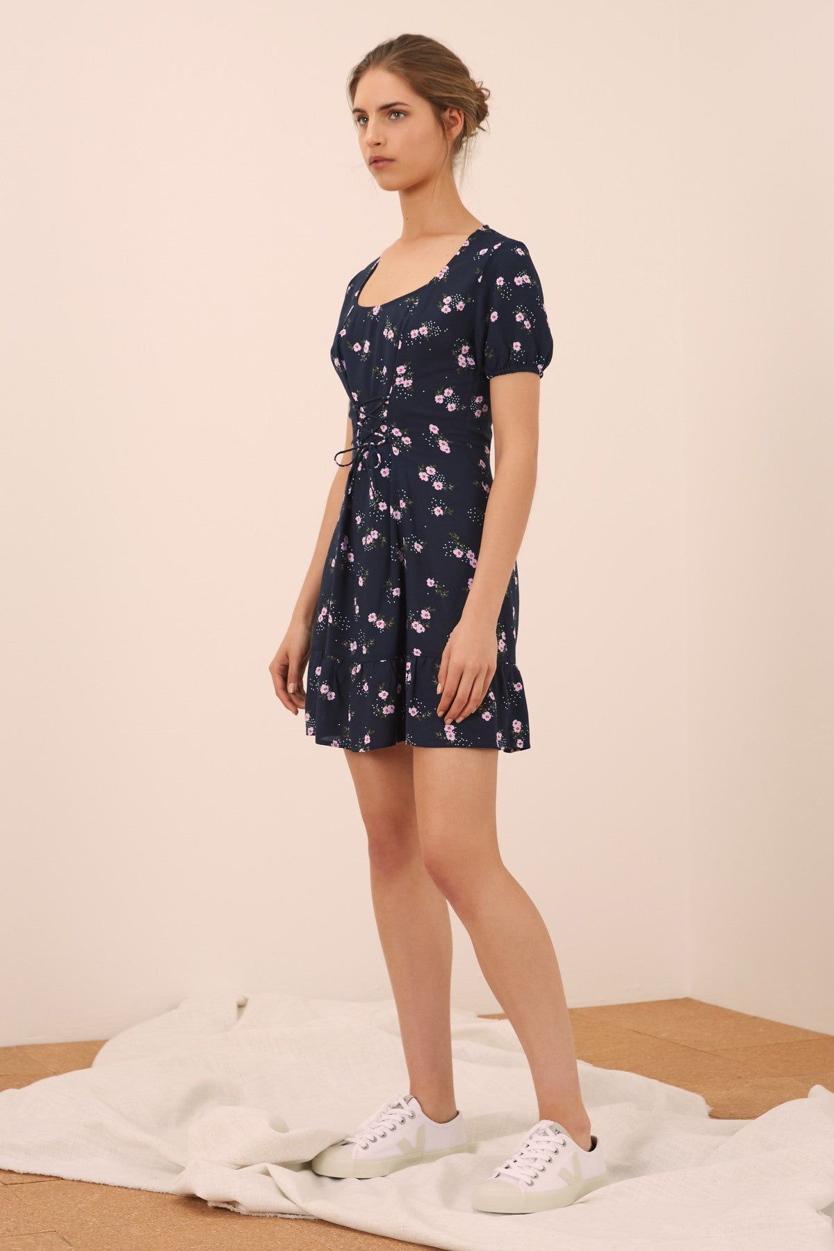 SUNNY DRESS navy floral sold by The Fifth Label product image thumbnail 3