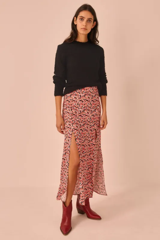 FRESCO SKIRT black rosette sold by The Fifth Label