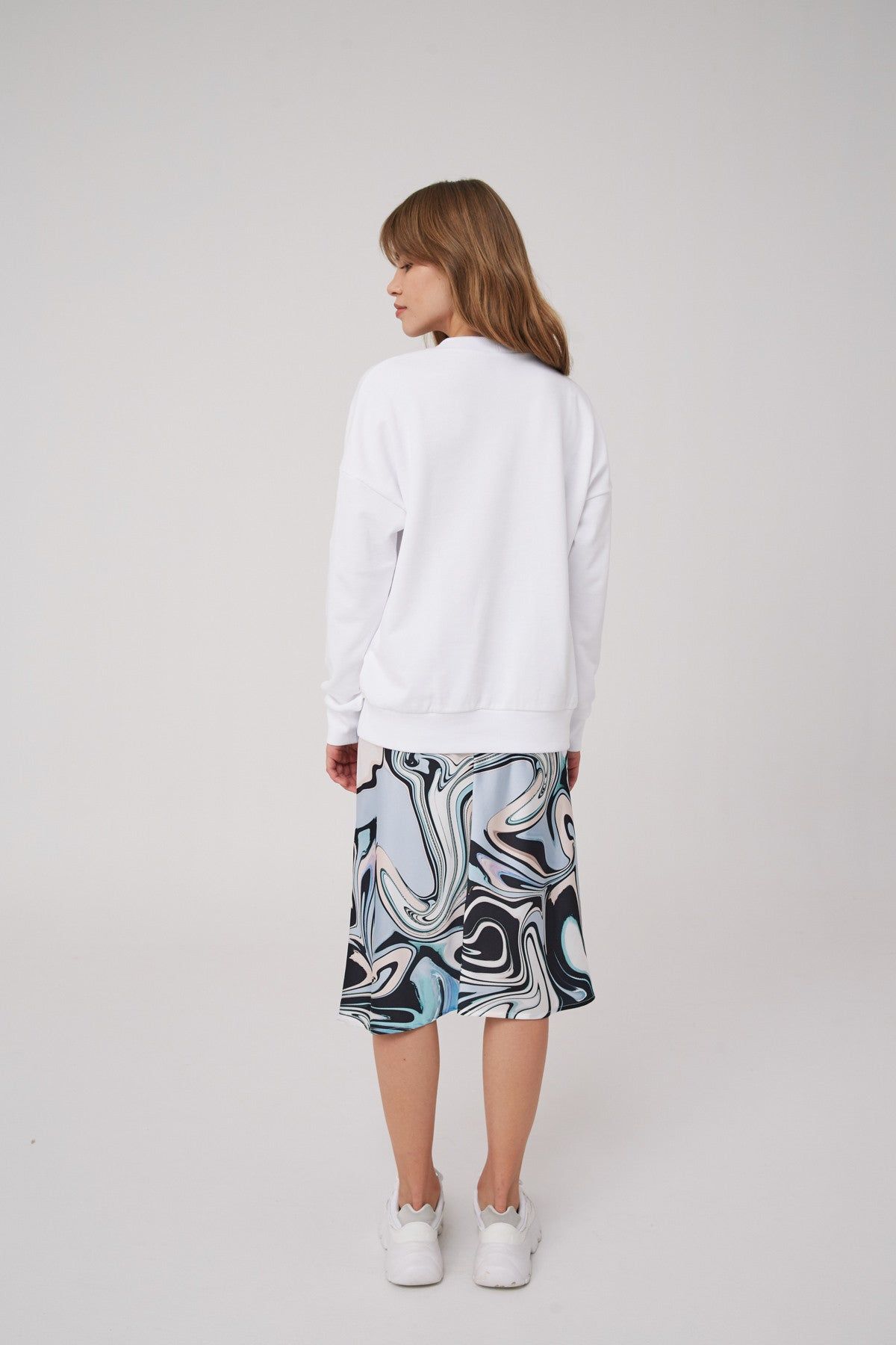 BOUND SWEATER white w pink sold by The Fifth Label product image thumbnail 4