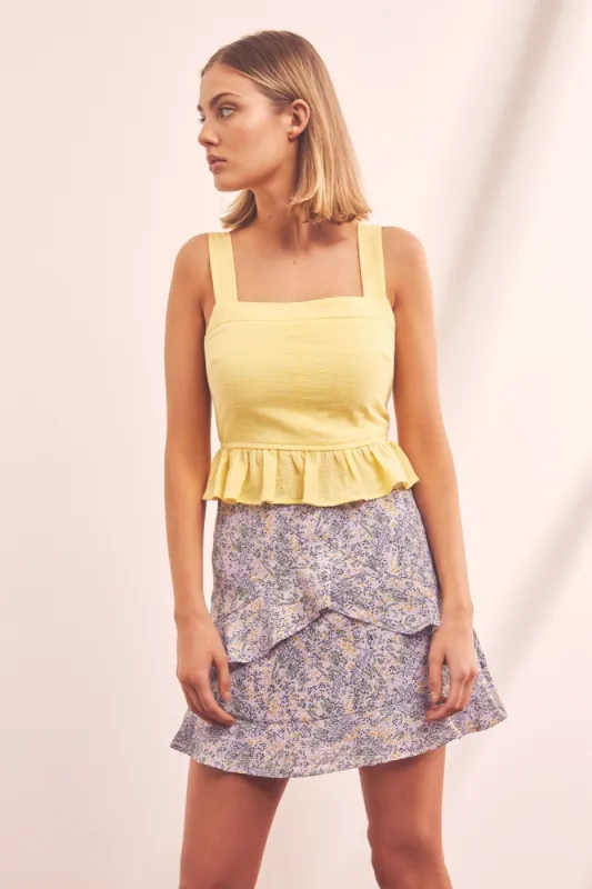 MOVEMENT TOP lemon sold by The Fifth Label