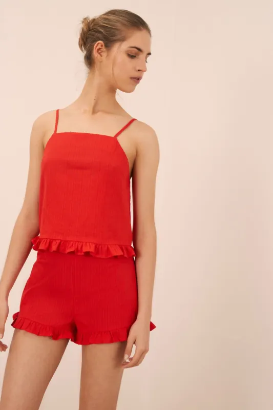 ALLEGRA TOP red sold by The Fifth Label