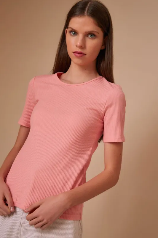 PEONY T-SHIRT peach sold by The Fifth Label