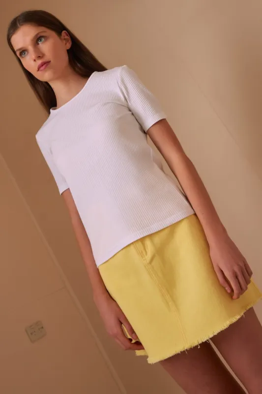 PEONY T-SHIRT white sold by The Fifth Label