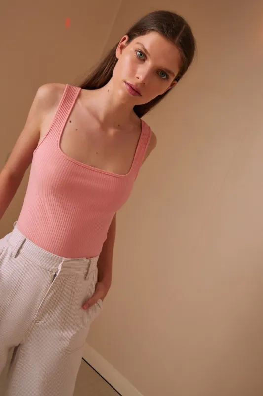 PEONY TOP peach sold by The Fifth Label