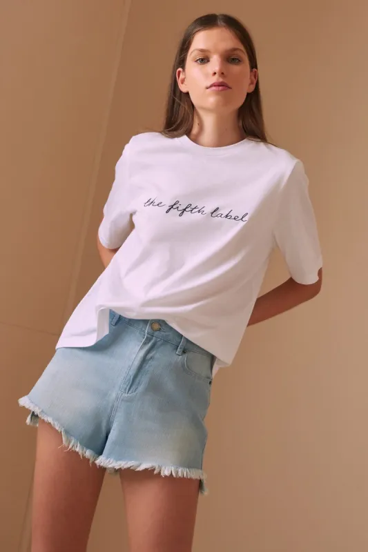 ELIZA T-SHIRT white sold by The Fifth Label