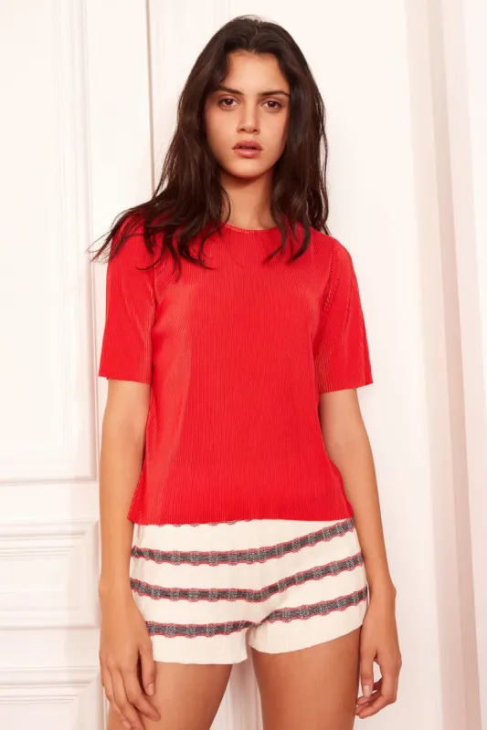 RELATIVITY TOP scarlet sold by The Fifth Label