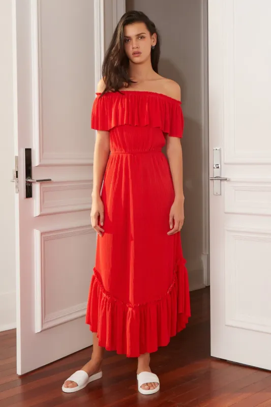RELATIVITY MAXI DRESS scarlet sold by The Fifth Label