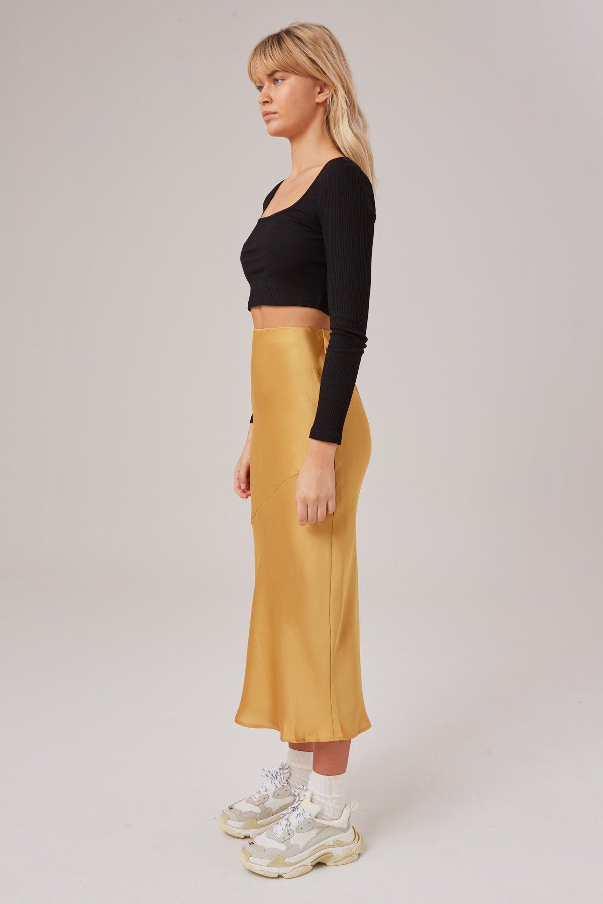 POPULATION SKIRT golden yellow sold by The Fifth Label product image thumbnail 4