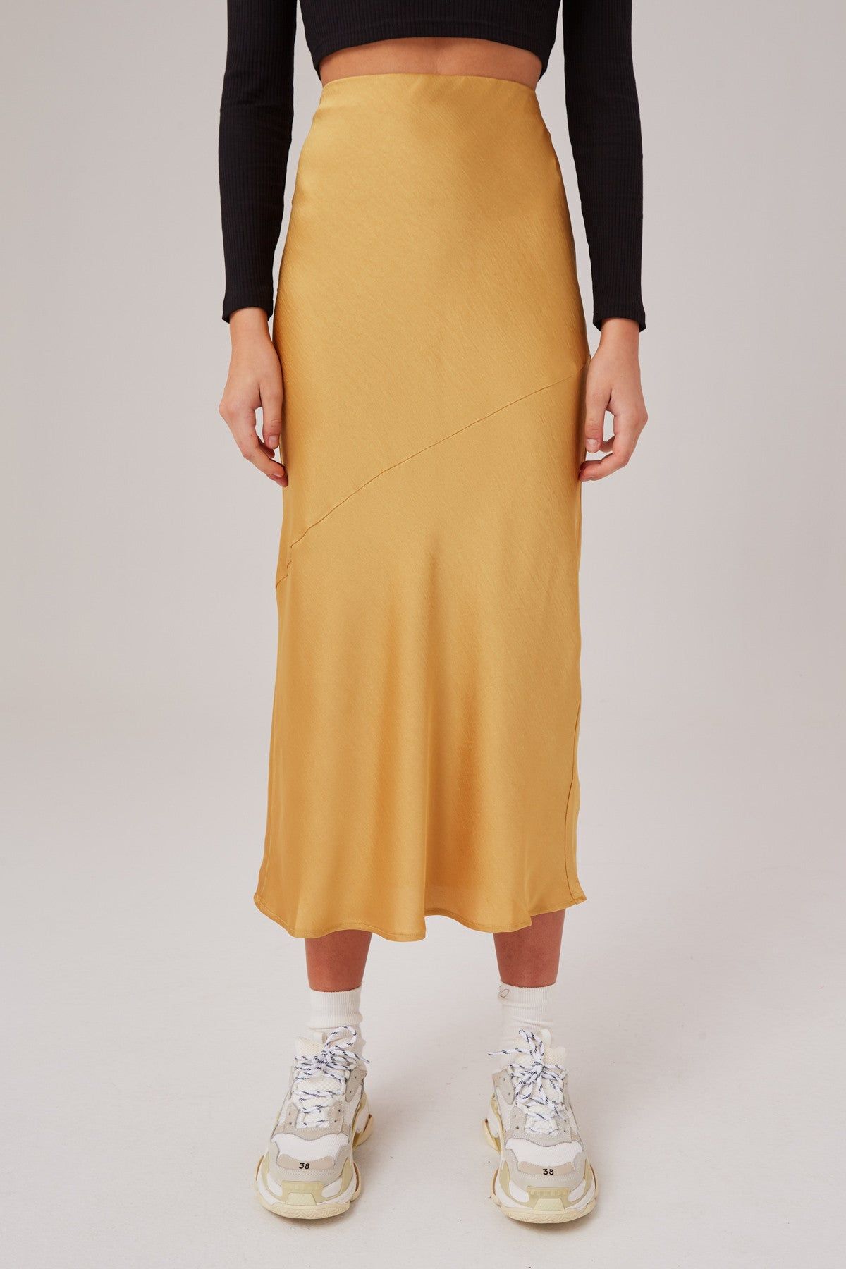 POPULATION SKIRT golden yellow sold by The Fifth Label product image thumbnail 2