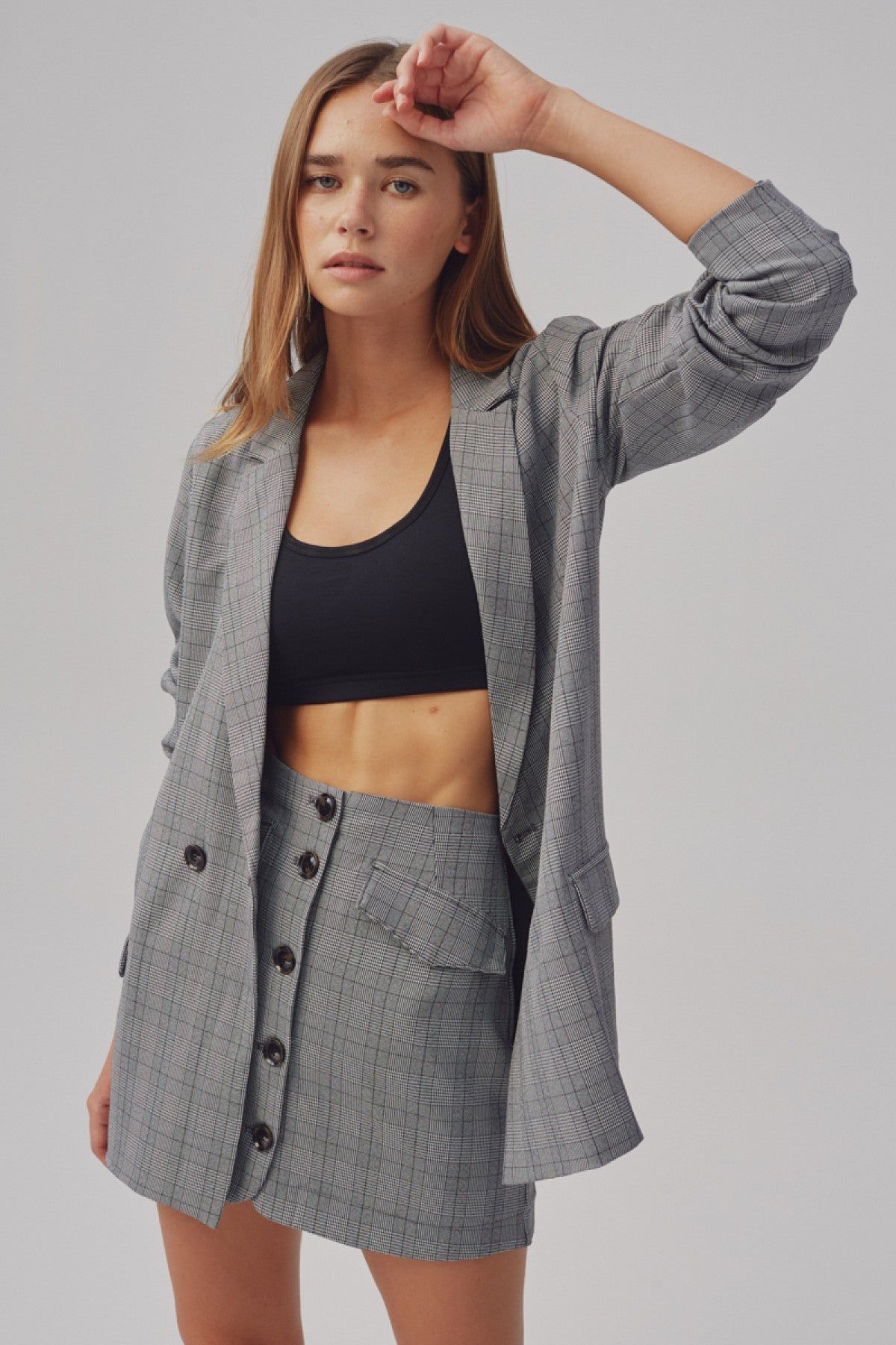 IGNITION CHECK BLAZER black w white sold by The Fifth Label product image thumbnail 5