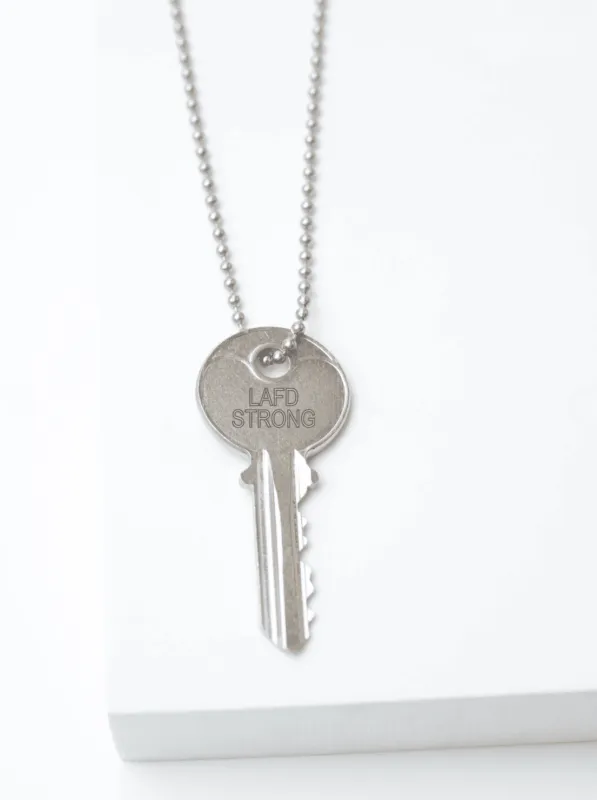 LA Fire Relief Ball Chain Classic Necklace made by The Giving Keys