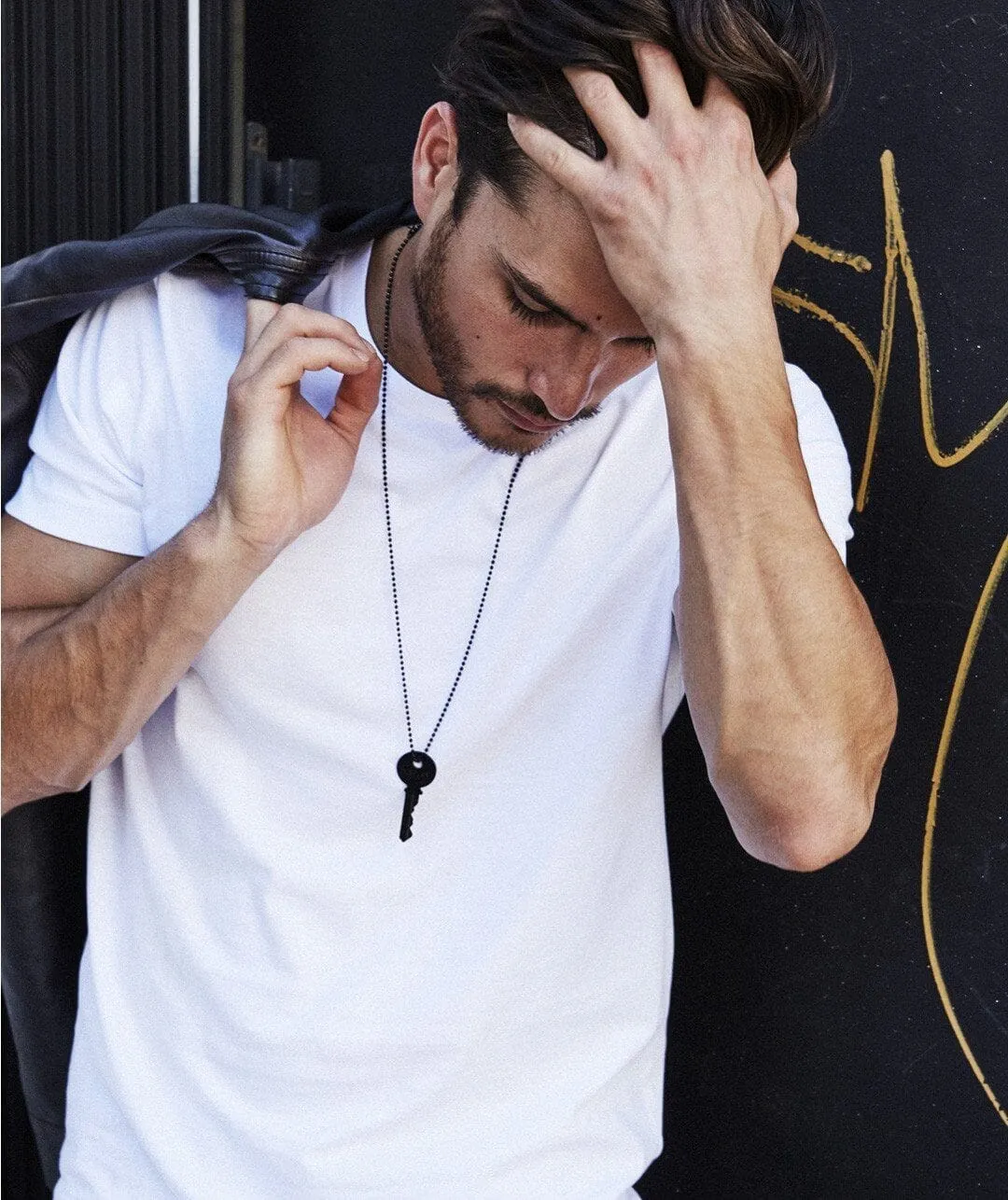 HHCLA Matte Black Classic Key Necklace sold by The Giving Keys product image thumbnail 5