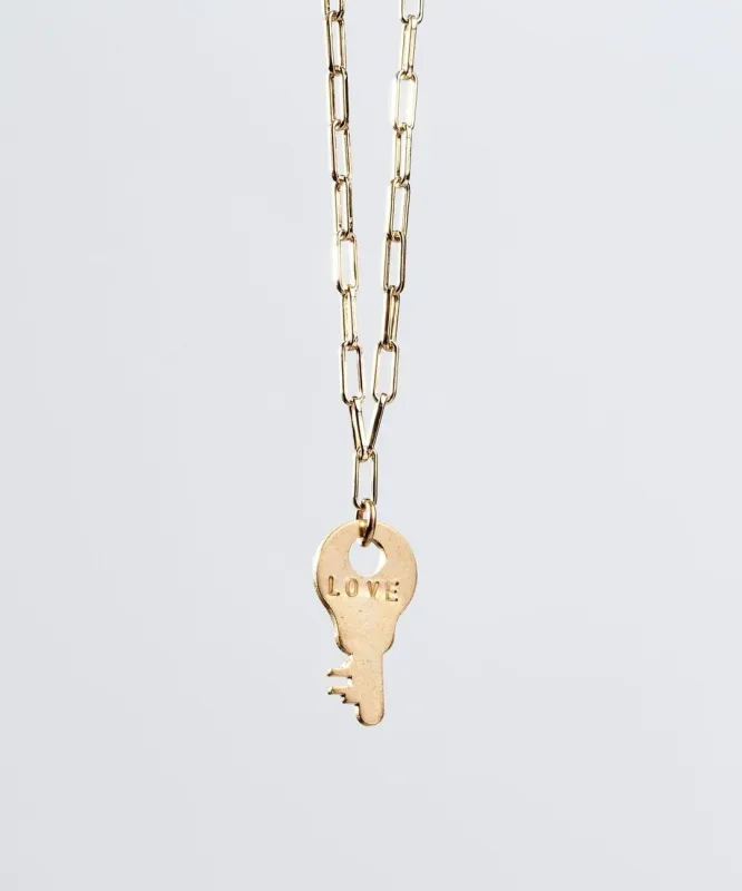 Dainty Charlotte Key Brooklyn Chain Necklace sold by The Giving Keys