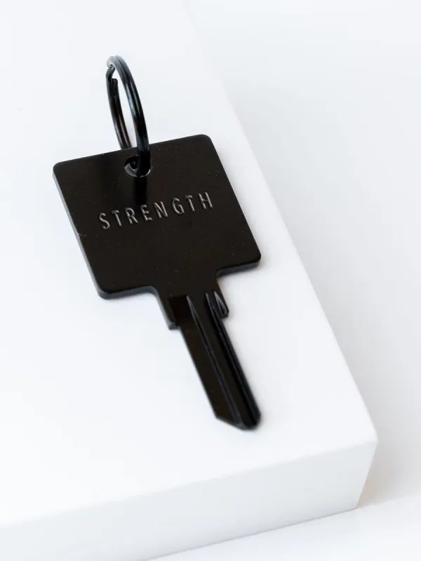 Matte Black Original Keychain sold by The Giving Keys