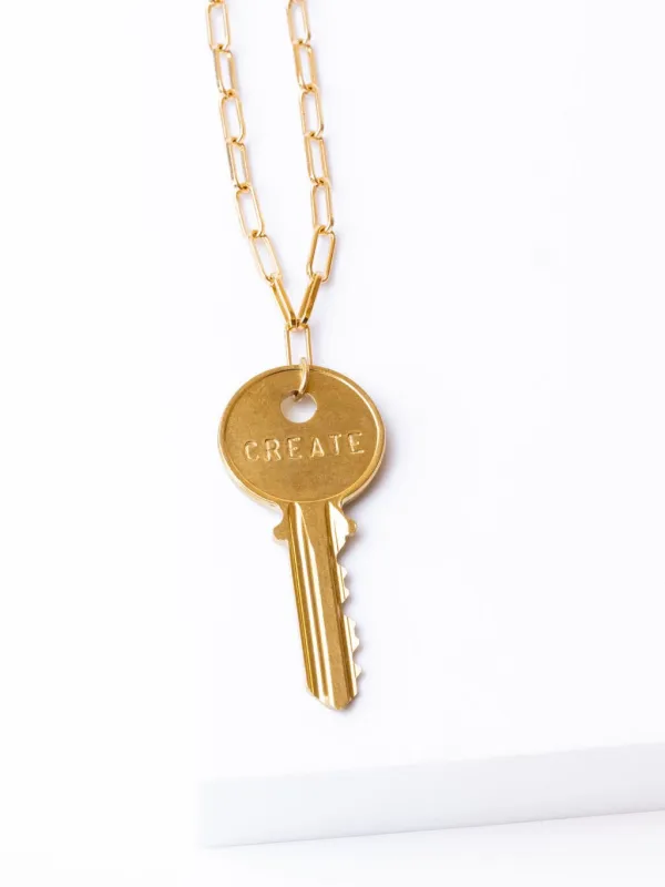 Classic Key Brooklyn Chain Necklace sold by The Giving Keys