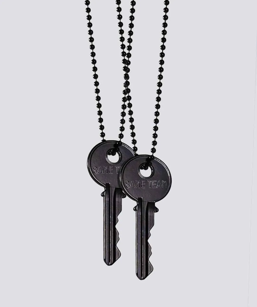 Best Friend Matte Black Key Necklace Set sold by The Giving Keys product image thumbnail 3