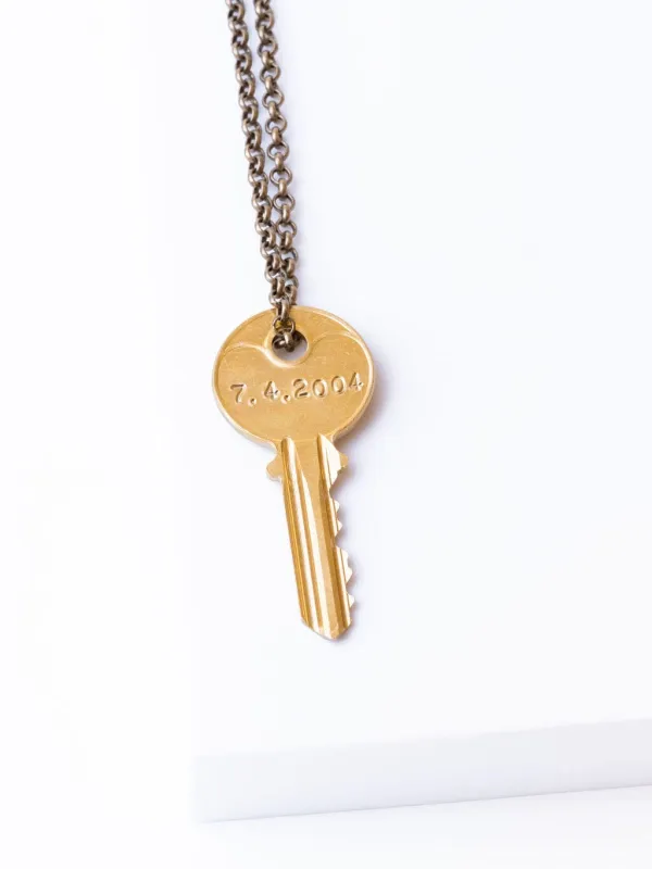 Date to Remember Classic Key Necklace sold by The Giving Keys
