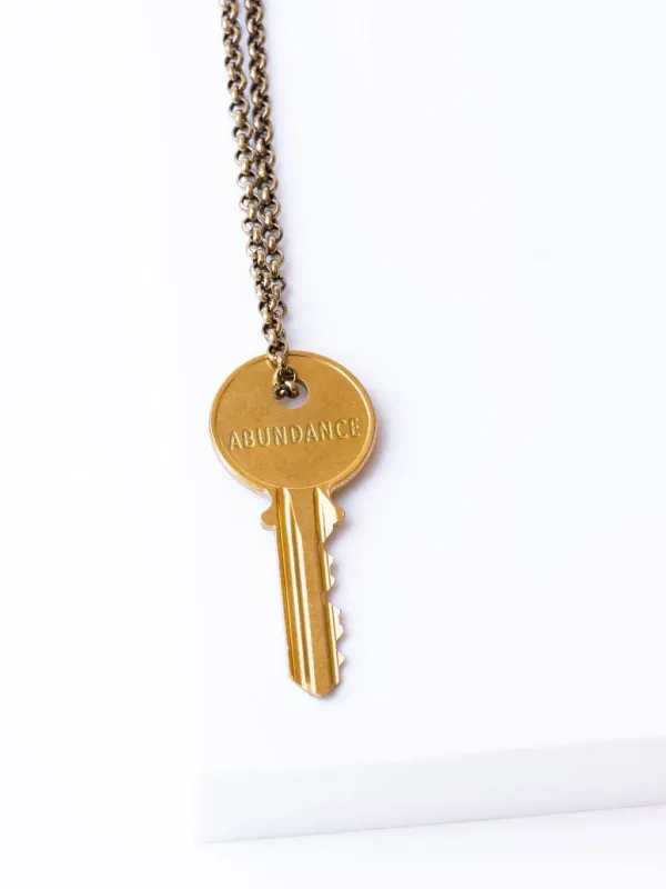 ABUNDANCE Classic Key Necklace sold by The Giving Keys