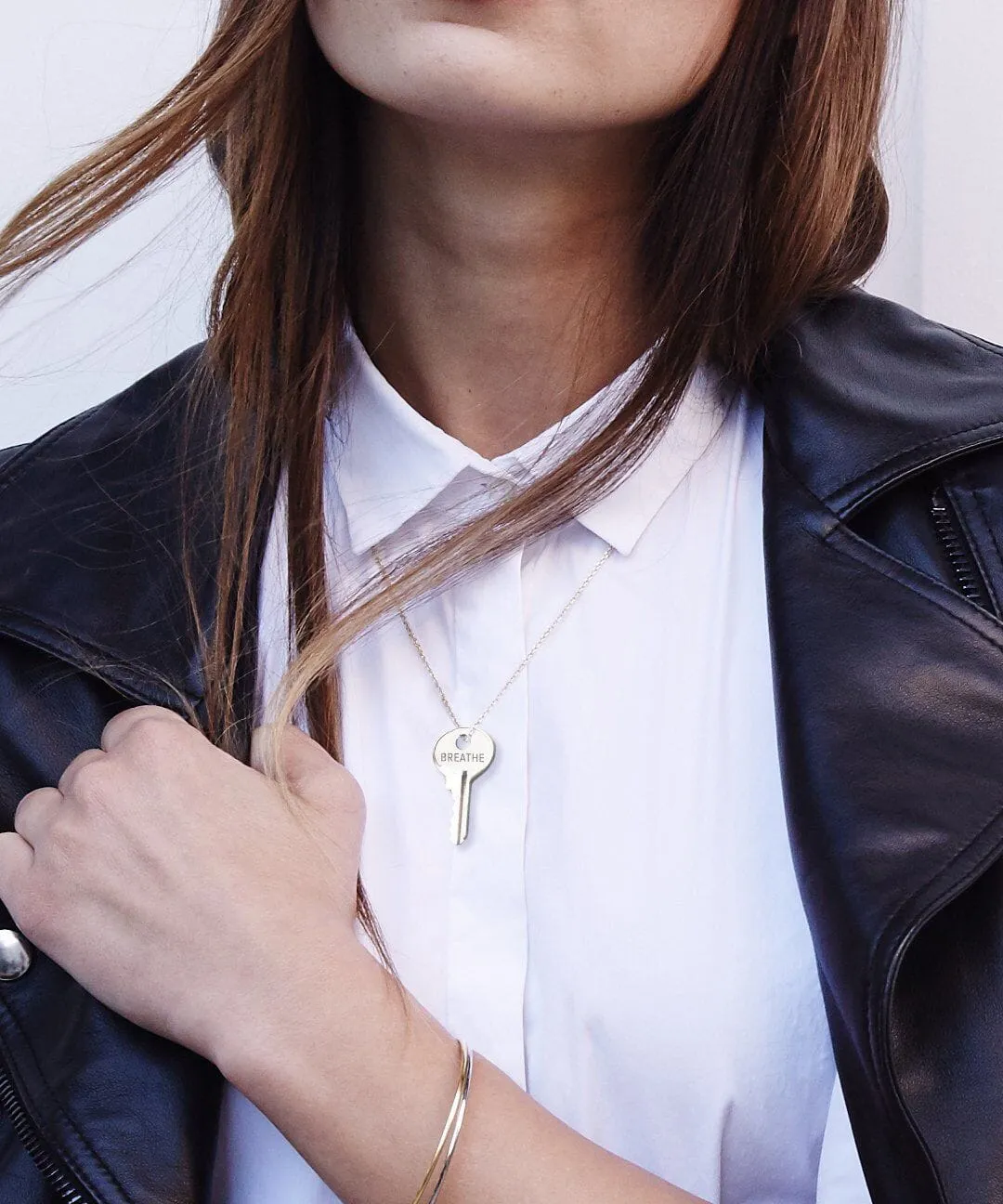 BREATHE Dainty Necklace sold by The Giving Keys product image thumbnail 3