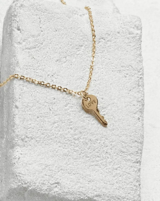 Atticus Mini Key Necklace made by The Giving Keys