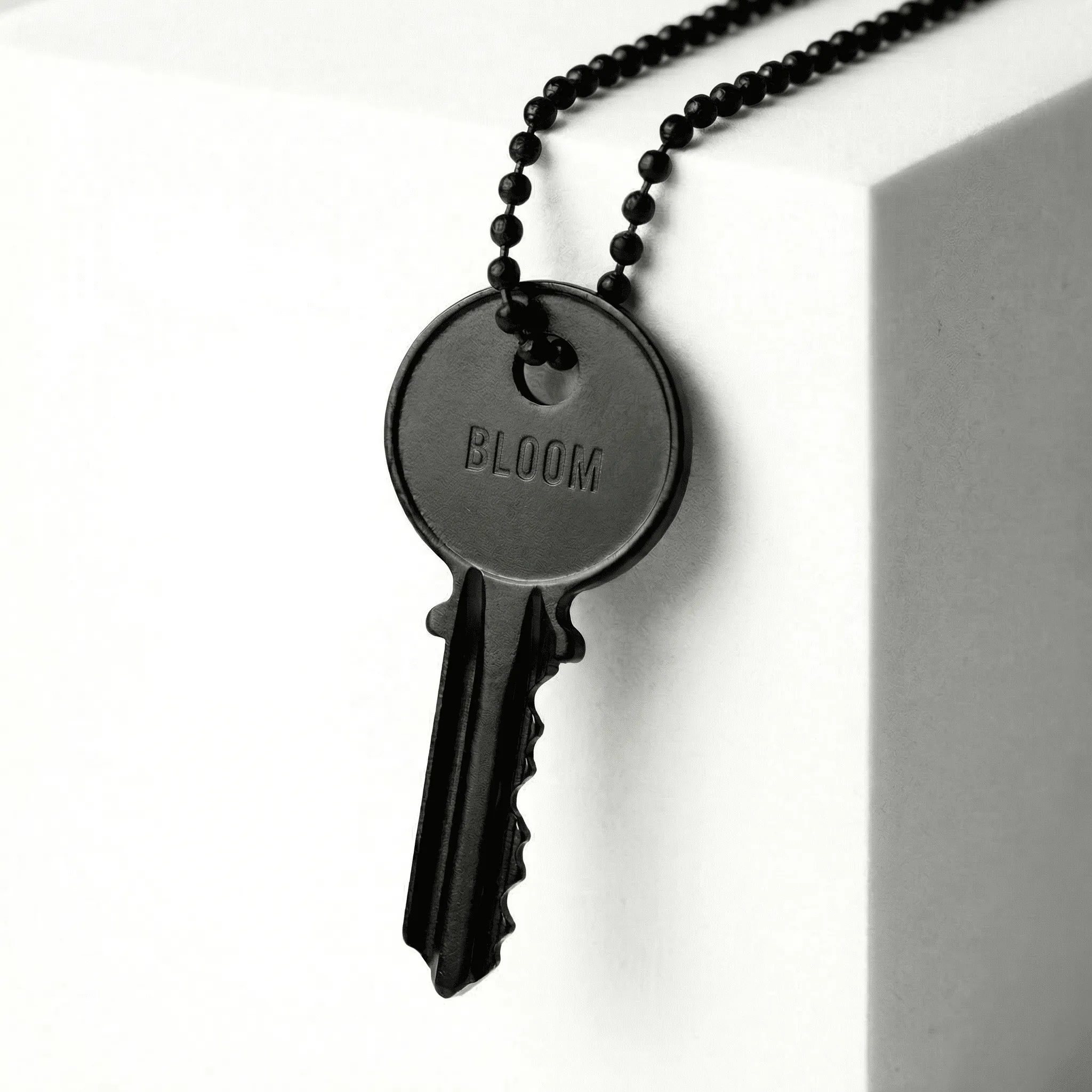 Atticus Matte Black Classic Key Ball Chain Necklace sold by The Giving Keys product image thumbnail 2