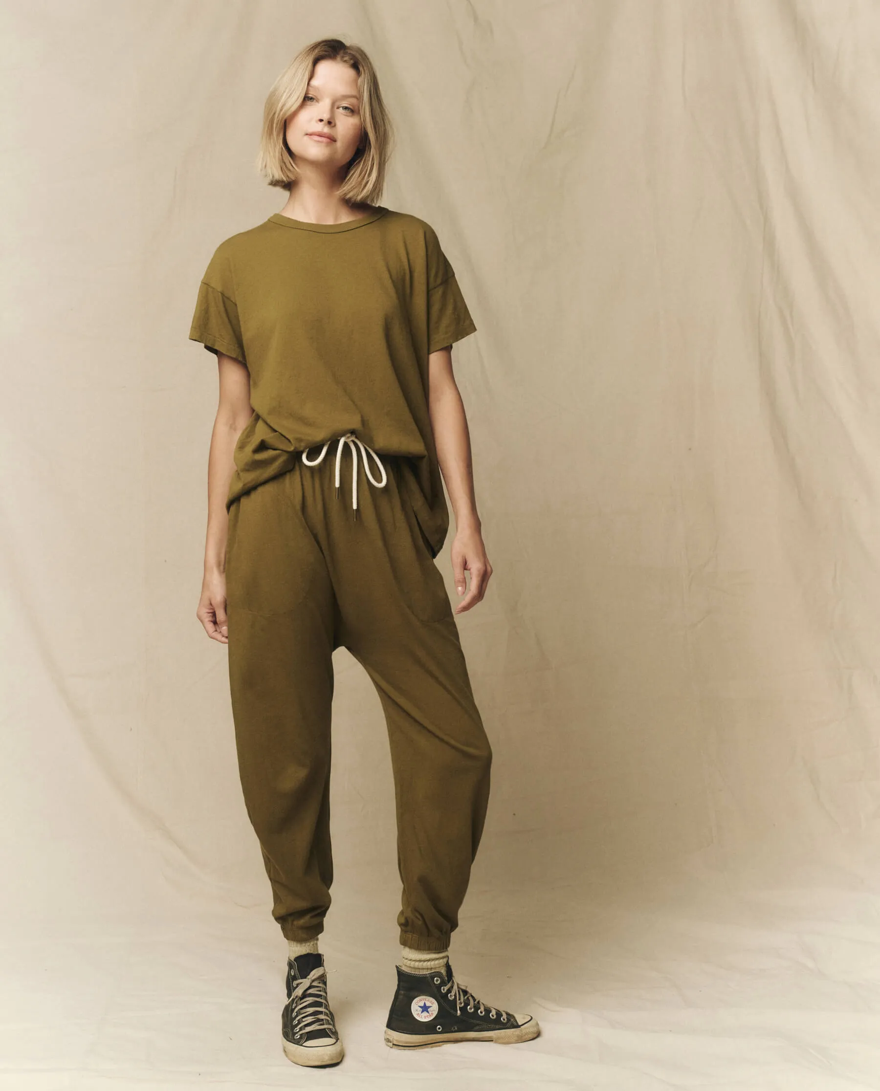 The Boxy Crew. Solid -- Fir Green sold by THE GREAT. product image thumbnail 5