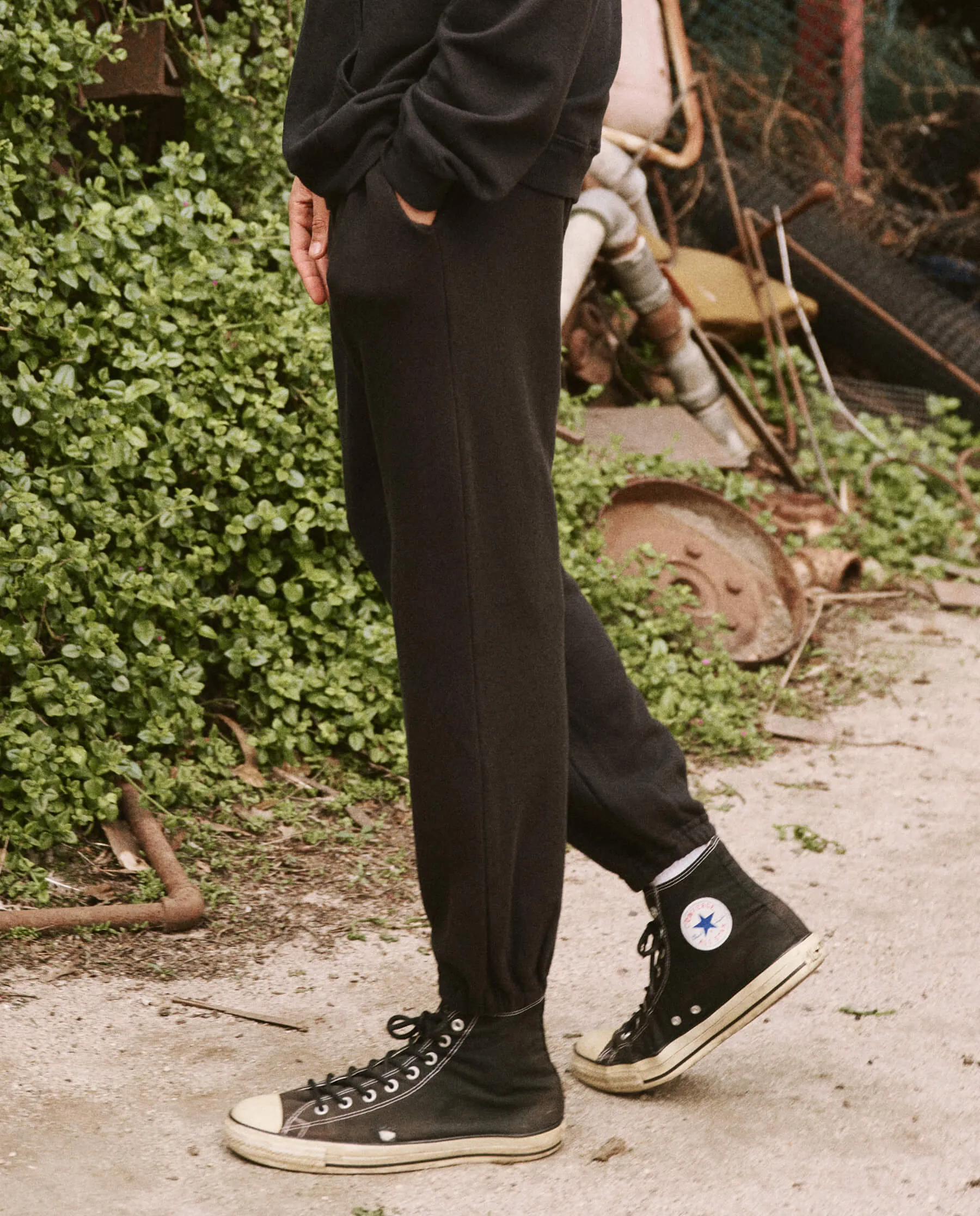 The Men's Stadium Sweatpant. -- Almost Black sold by THE GREAT. product image thumbnail 4