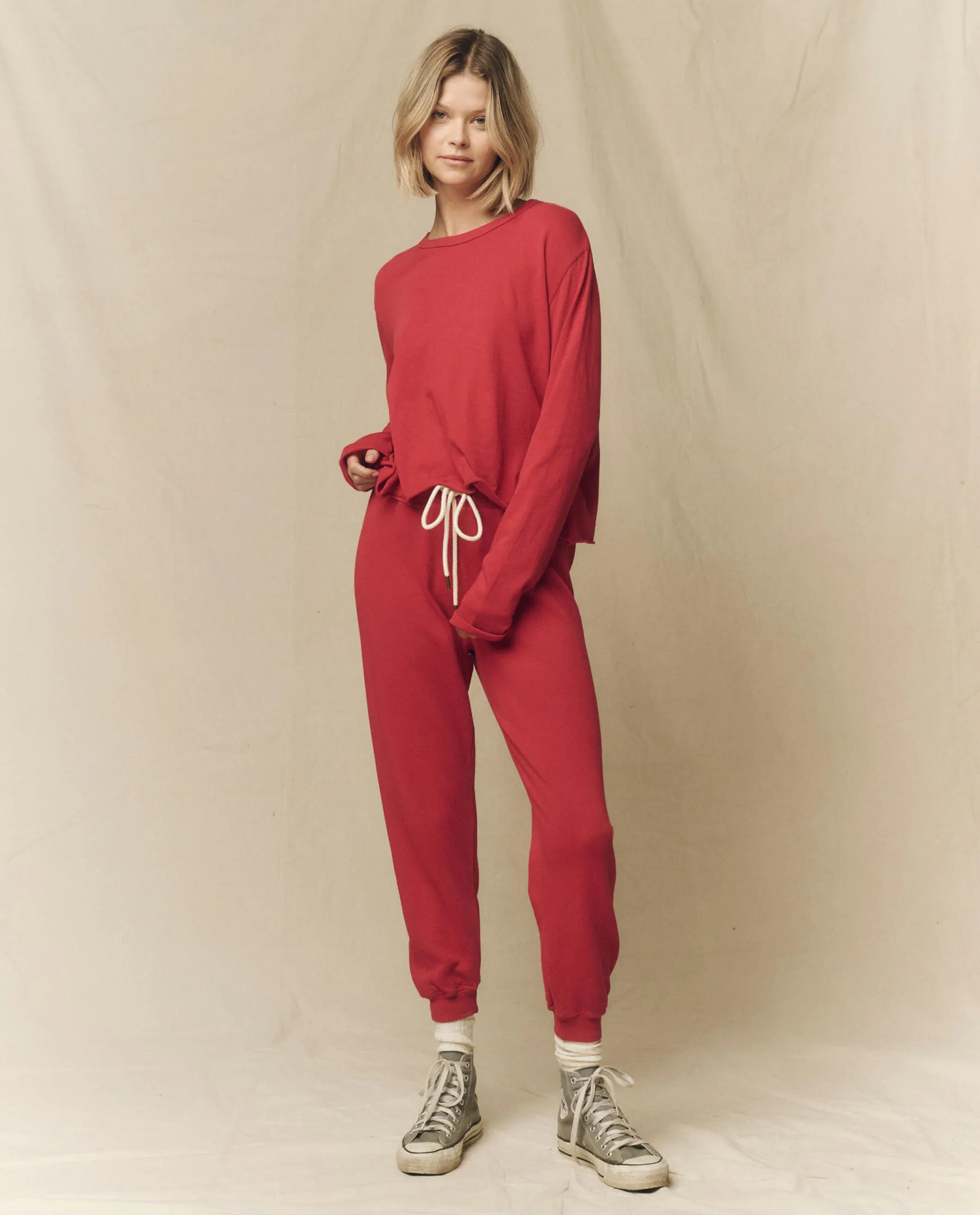 The Long Sleeve Crop Tee. -- Gemstone sold by THE GREAT. product image thumbnail 2