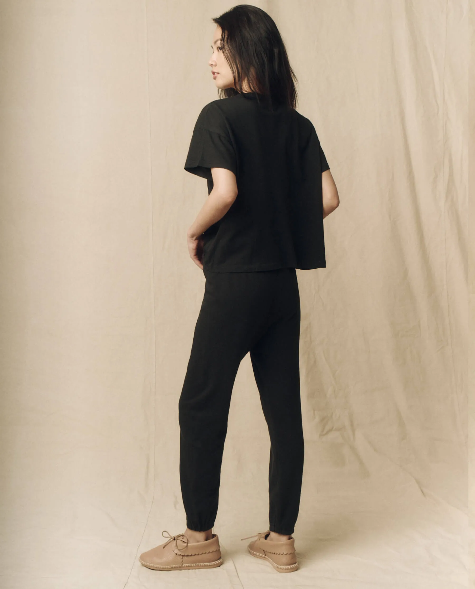 The Pocket Tee. Solid -- Almost Black sold by THE GREAT. product image thumbnail 5