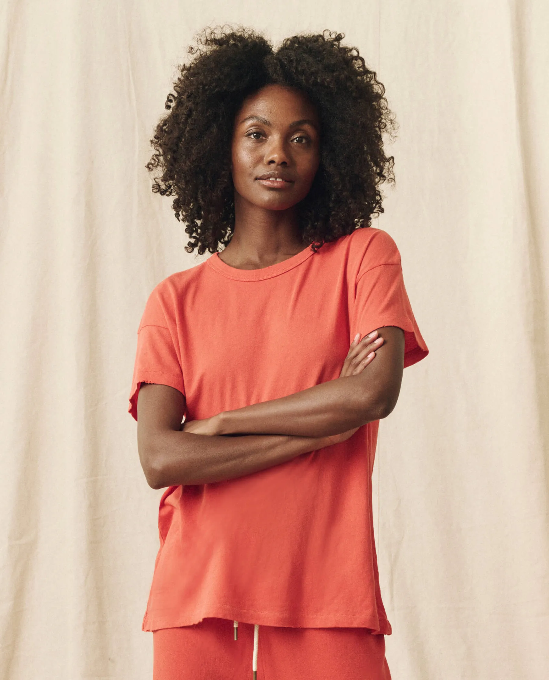 The Boxy Crew. Solid -- Heirloom Tomato sold by THE GREAT.