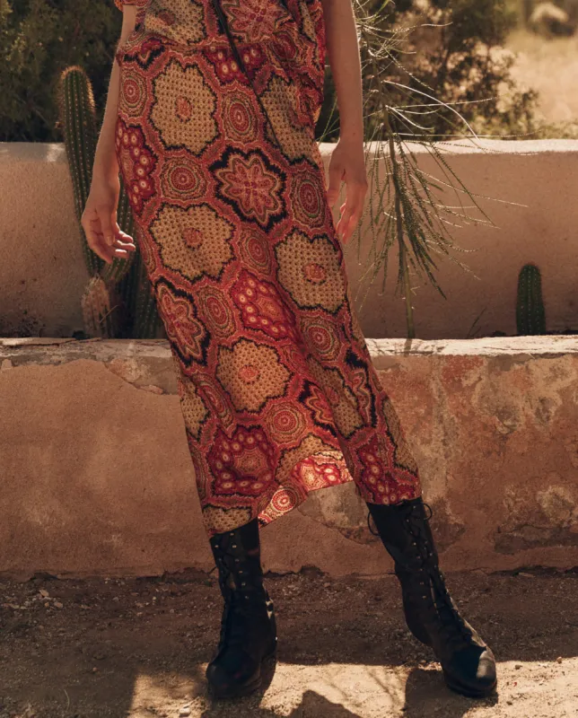 The Seabank Skirt. -- Patchwork Print sold by THE GREAT.