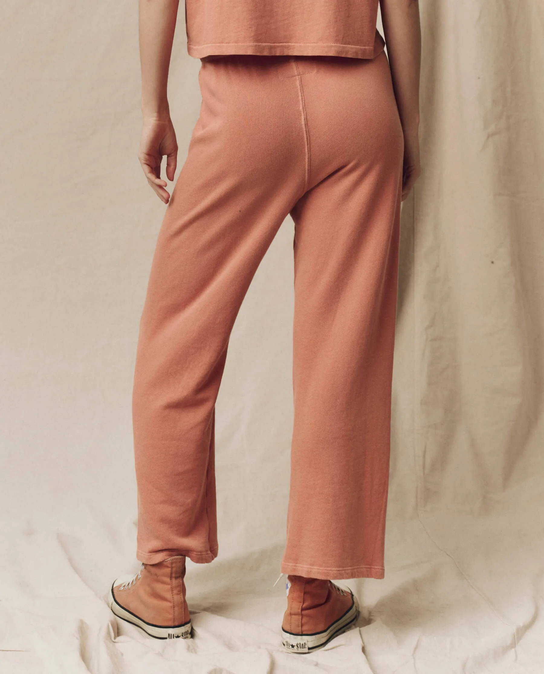 The Lap Sweatpant. Solid -- Sun Dried Orange sold by THE GREAT. product image thumbnail 3