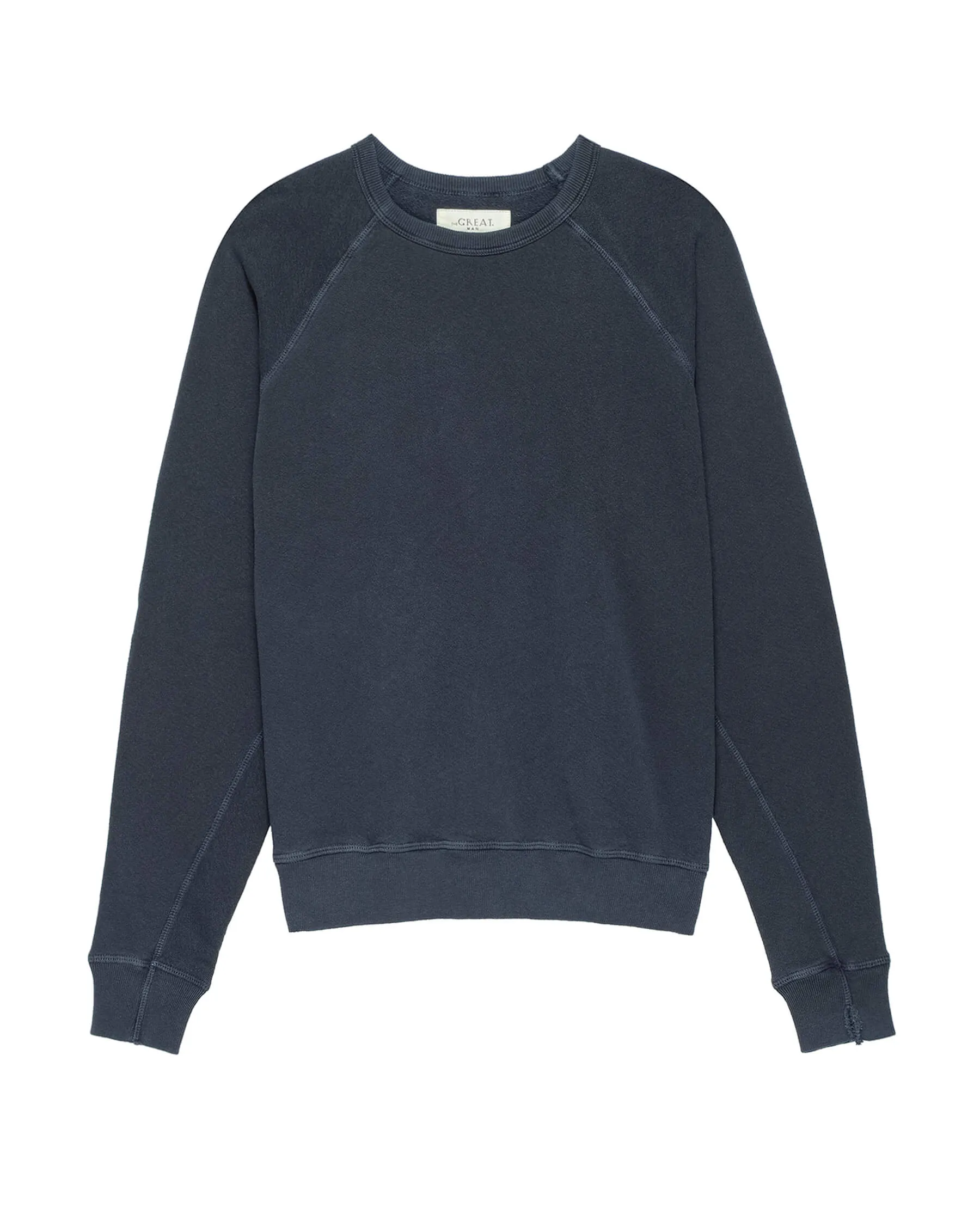 The Men's College Sweatshirt. -- WASHED NAVY sold by THE GREAT. product image thumbnail 5