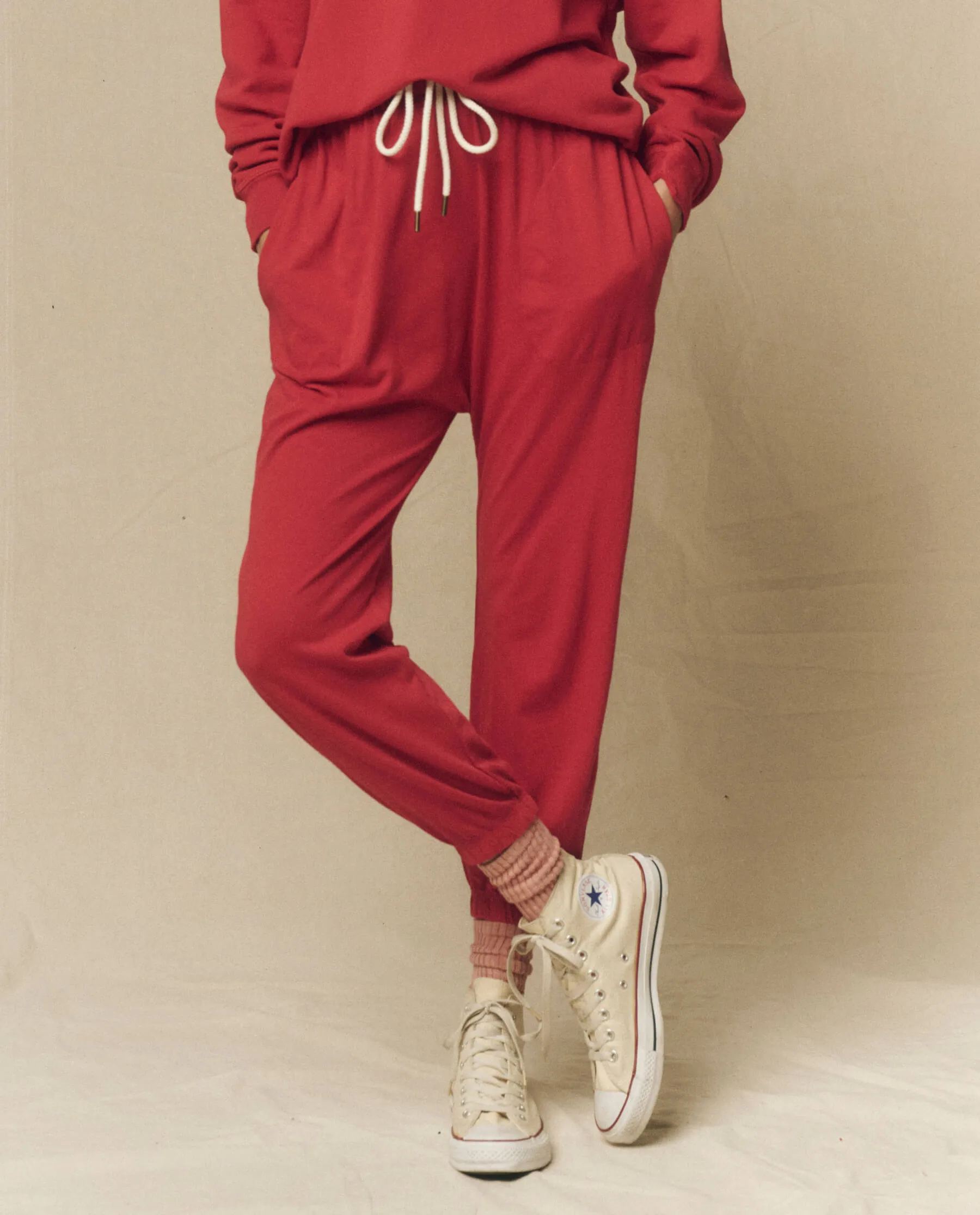 The Jersey Jogger Pant. -- Gemstone sold by THE GREAT.