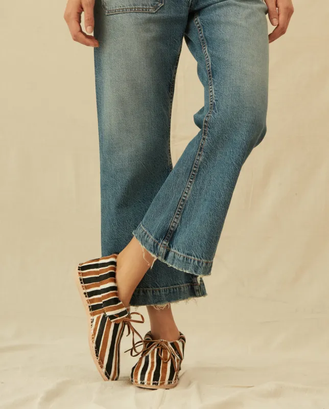 The Canyon Moccasin. -- Safari Stripe sold by THE GREAT.