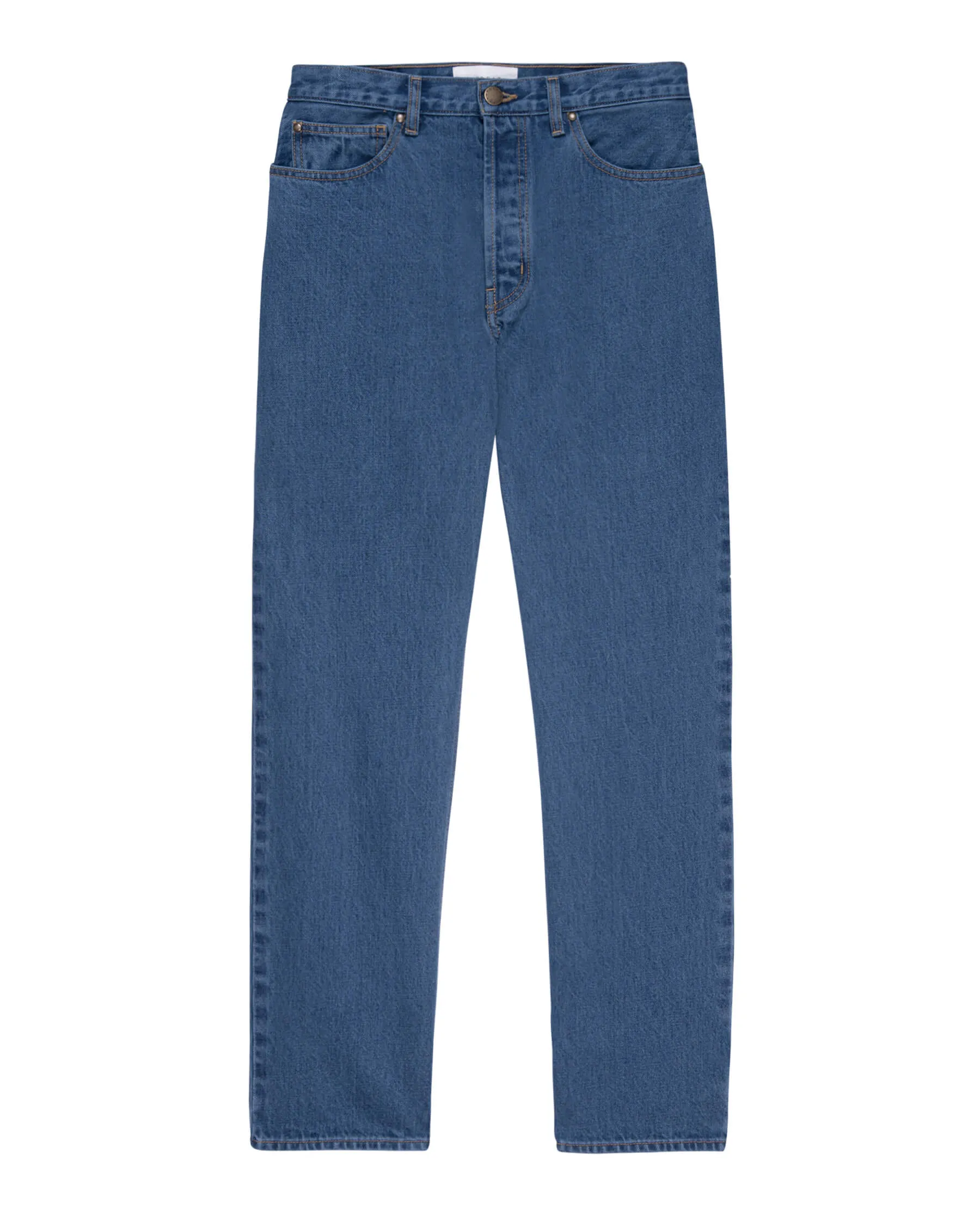 The Wayne Jean (30" Inseam). -- Electric Blue Wash sold by THE GREAT.
