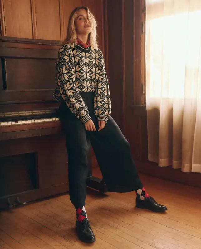 The Snowflake Pullover. -- Licorice sold by THE GREAT.