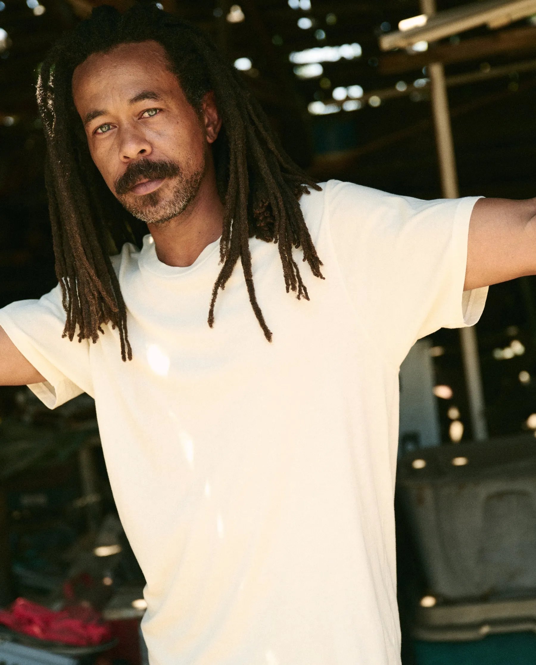 The Men's Boxy Crew. -- WASHED WHITE sold by THE GREAT.