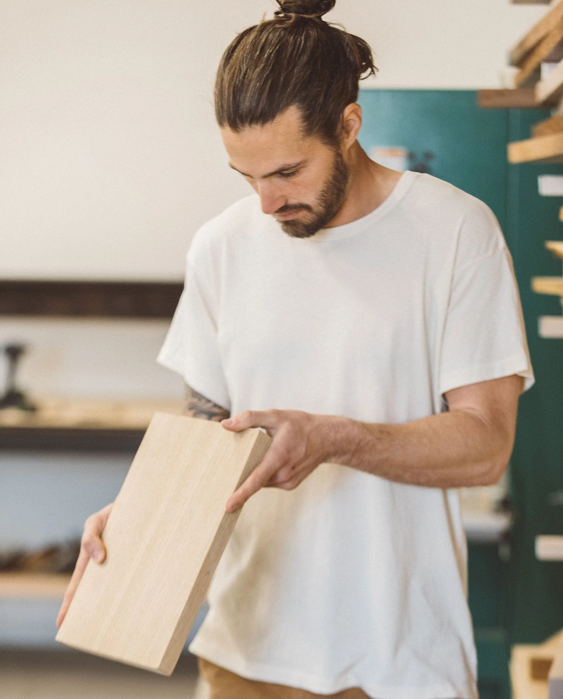 The Men's Boxy Crew. -- WASHED WHITE sold by THE GREAT. product image thumbnail 2