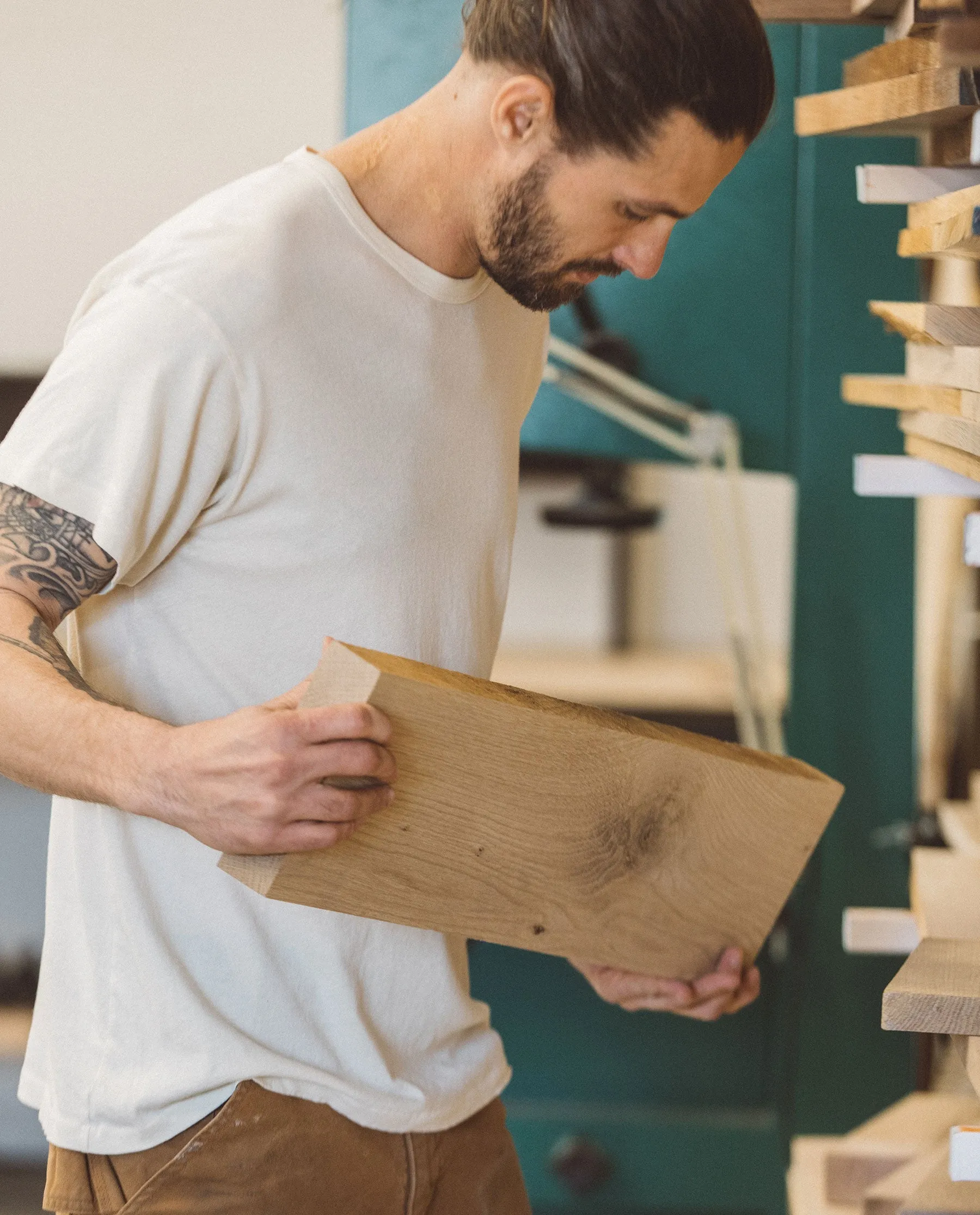 The Men's Boxy Crew. -- WASHED WHITE sold by THE GREAT. product image thumbnail 4