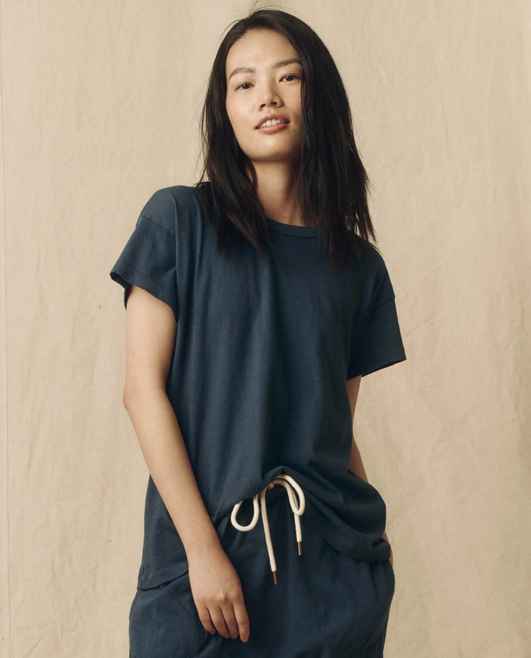 The Boxy Crew. Solid -- Nautical Navy sold by THE GREAT. product image thumbnail 3