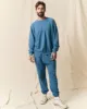 The Men's College Sweatshirt. Solid -- Glacier Blue sold by THE GREAT.