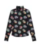 The Quarter Zip Trail Pullover. -- Black Palisade Floral sold by THE GREAT.