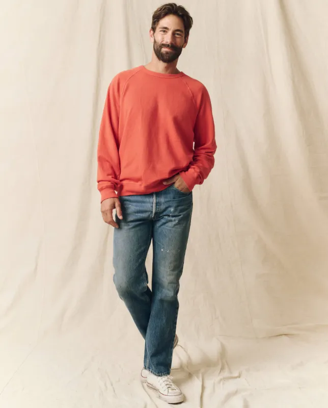 The Men's College Sweatshirt. -- Heirloom Tomato sold by THE GREAT.